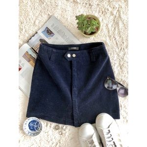 Blue Corduroy Skirt